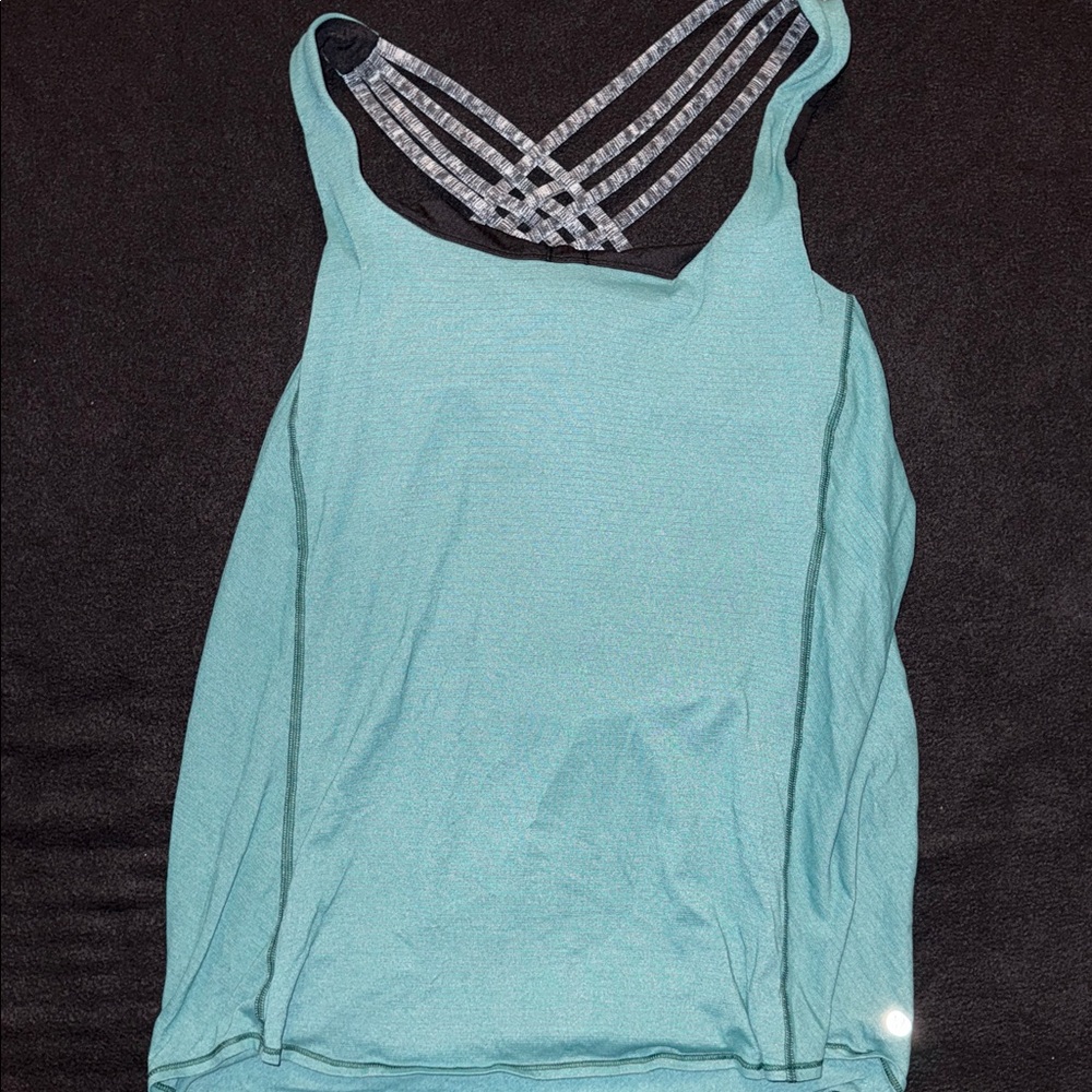 Lululemon Teal Strappy Tank Top